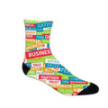 Dress Sock ankle high non tube with full bleed sublimation